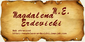 Magdalena Erdevički vizit kartica